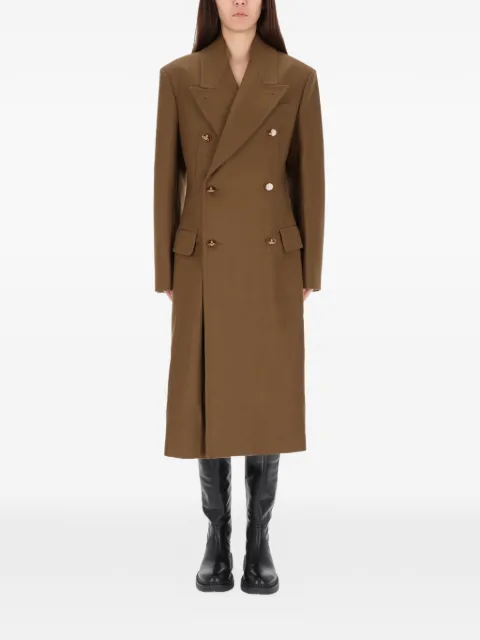 Vivienne Westwood double-breasted coat Brown 3301001NW019ZD402