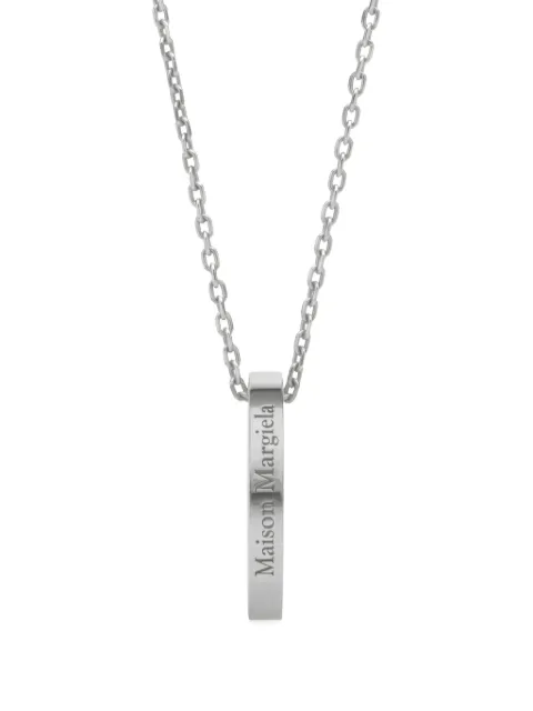 Maison Margiela logo ring pendant necklace Silver SM1UU0066P8865