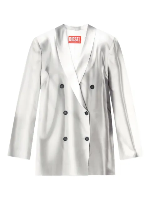 Diesel G-Avina shawl collar double-breasted jacket Grey A209300GIBR