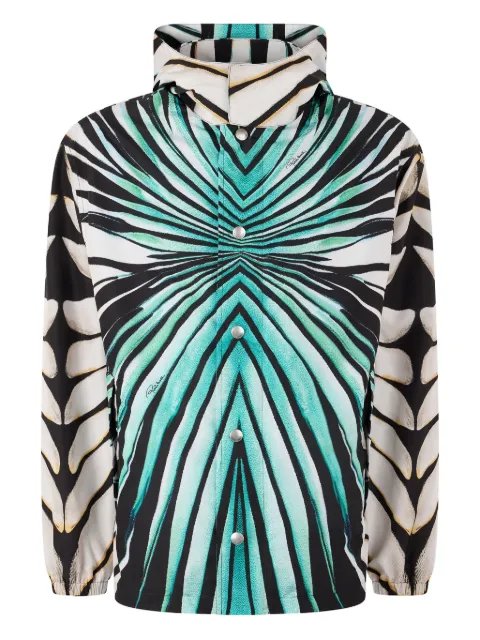 Roberto Cavalli Ray Of Sea-print jacket Blue TRT4615RM72