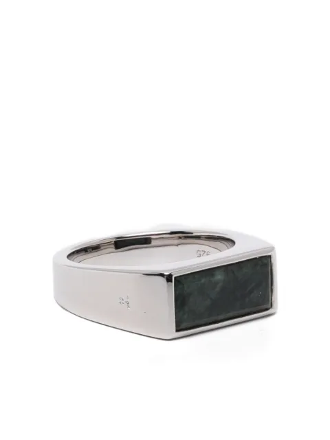 Tom Wood peaky marble ring Silver 100858TW