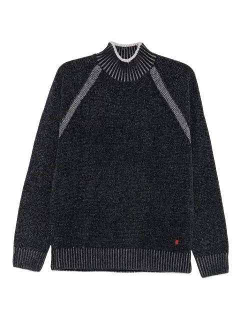 LIU JO ribbed panelled sweater Black QF5085MA29P