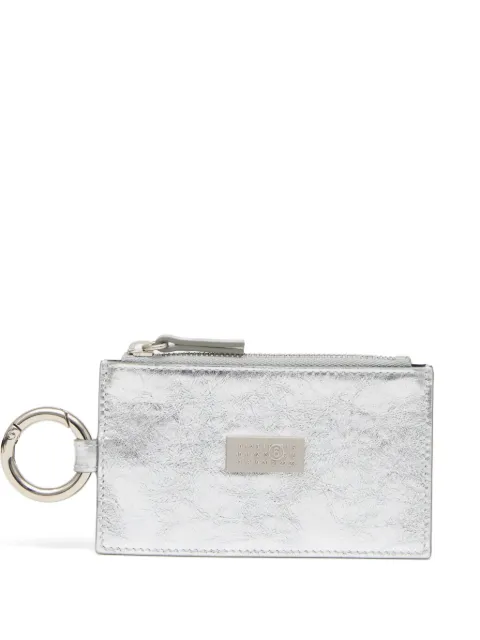 MM6 Maison Margiela zip-ring wallet Silver SA6UI0031P8874