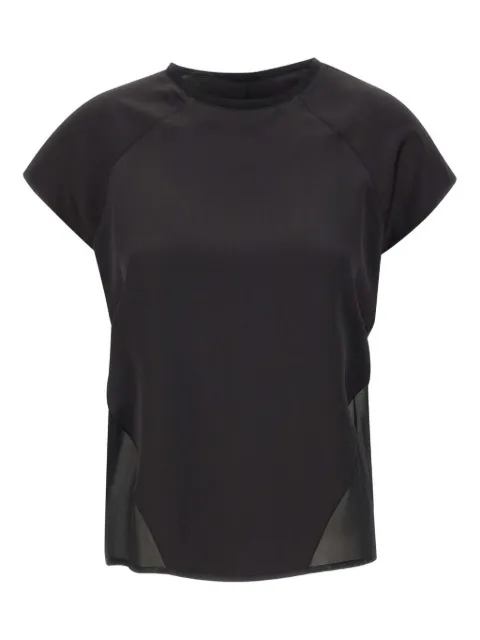 LIU JO satin short-sleeve top Black CF5287T295622222