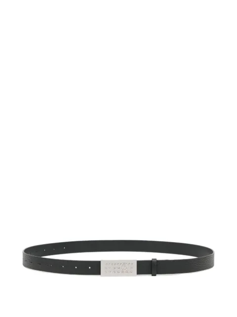 MM6 Maison Margiela Numeric leather belt Black SA6TP0010P8883