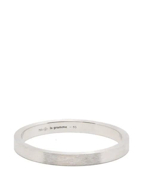Le Gramme flat-band ribbon ring Silver LGAOBBRF01103