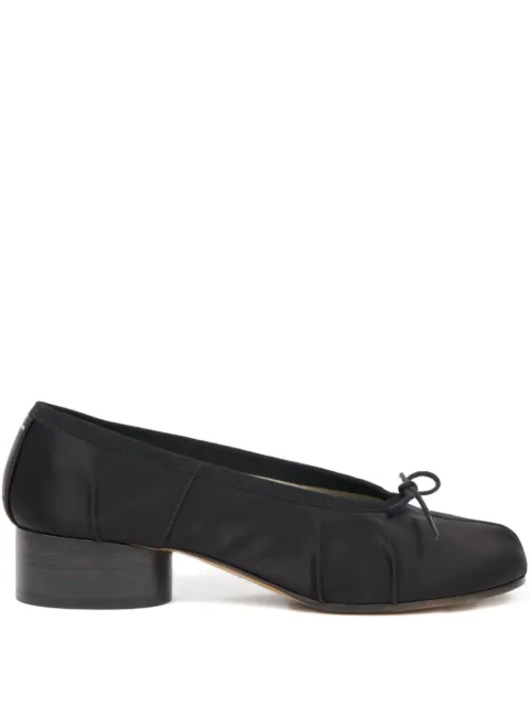 Maison Margiela Tabi satin ballerina Black S58WZ0156P7551