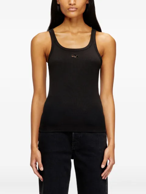 Diesel slim tank top with laser-cut Oval D Black A217200EJAI