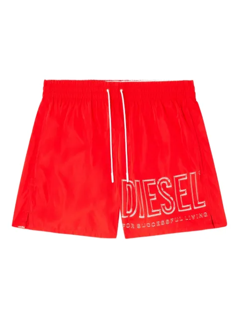 Diesel Olympic-34-D-Core drawstring logo swim shorts Red A205120QKBJ