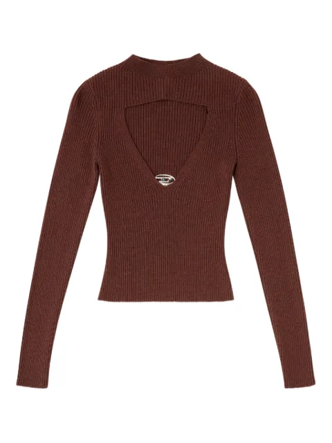 Diesel M-Olina ribbed top Brown A189040PLBF
