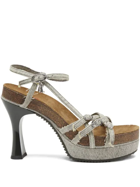 Diesel D-Woodstock platform sandals Grey Y03818P7512