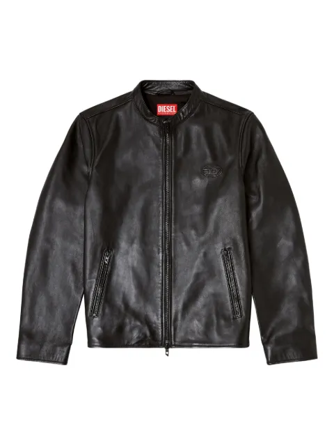 Diesel L-Tad-Wrd leather jacket Black A185880AJIR