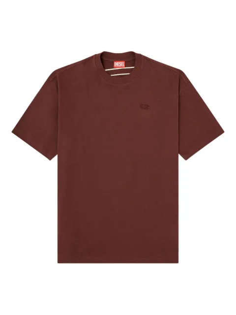 Diesel T-shirt with maxi Oval D embroidery Brown A113020HGAM