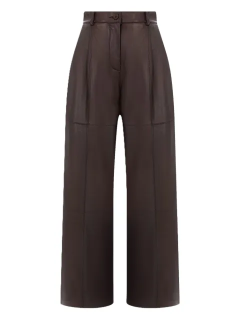 P.A.R.O.S.H. leather trousers Brown MACIOCK25WD210594S086