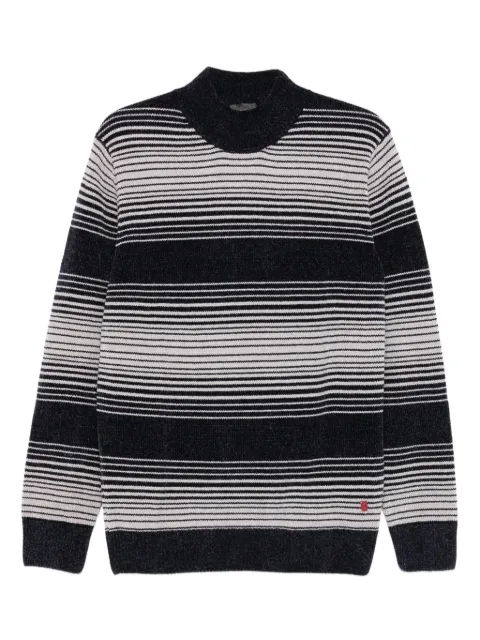 LIU JO striped mock-neck sweater Black QF5234MA29