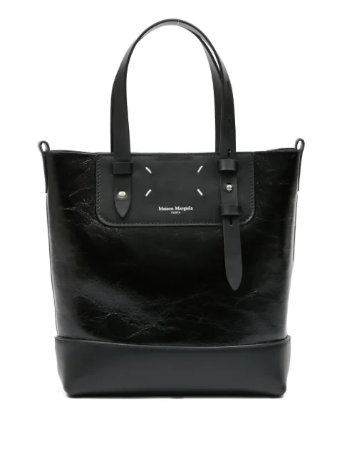 Maison Margiela mini Vertcal strap tote bag Black SB1WG0081P8830