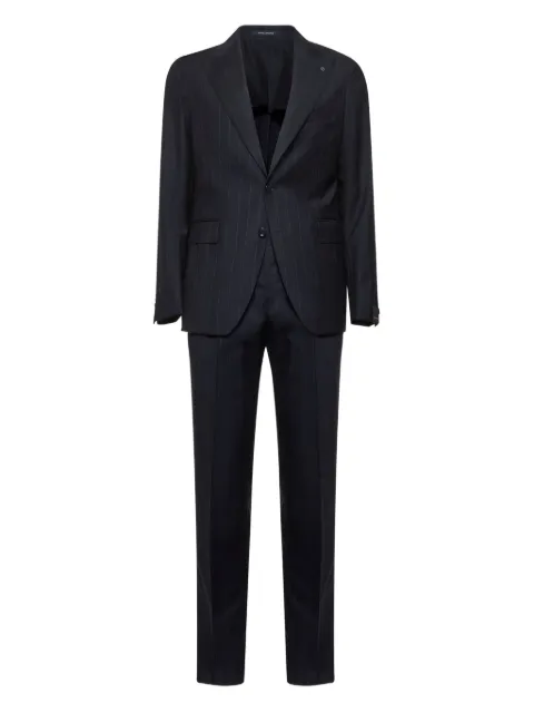 Tagliatore pinstriped peak-lapels suit Blue 2SVS26B11PE120007B277