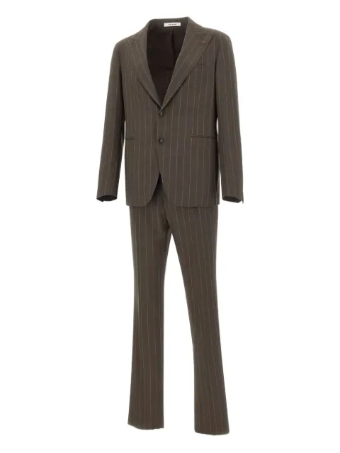 Tagliatore pinstriped suit Brown 2SVS26A11AI120163EM841