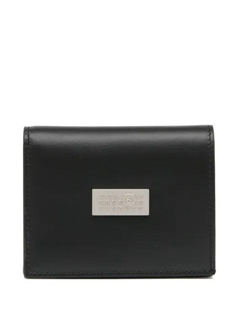 MM6 Maison Margiela numeric leather wallet Black SA5UI0015P8873