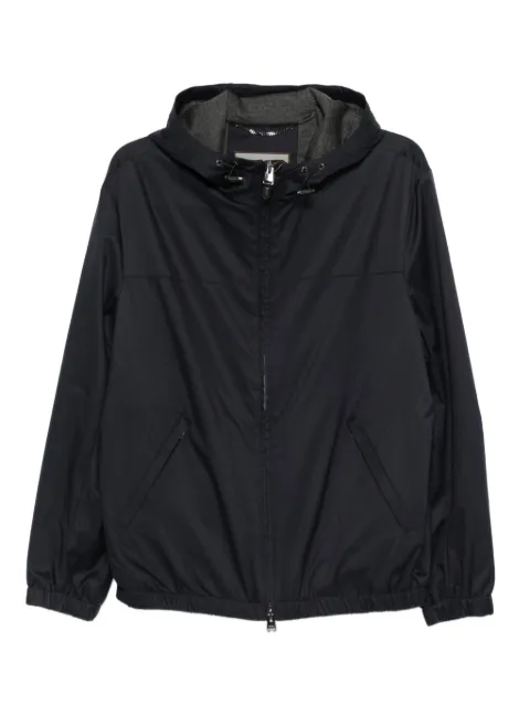 Canali hooded zip-up jacket Black SG03220040995A