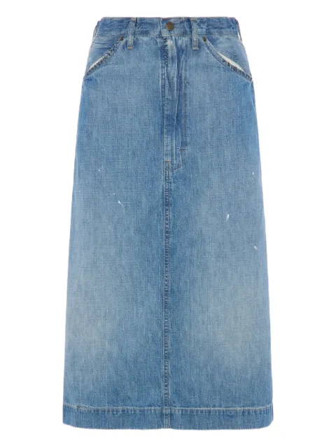 Maison Margiela midi denim skirt Blue S51ME0058M30021