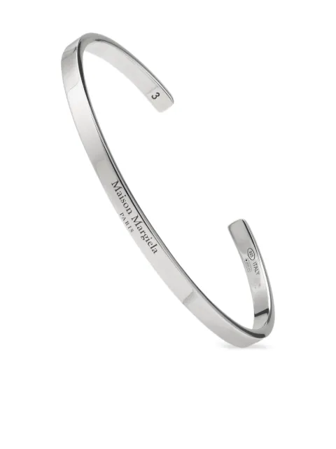 Maison Margiela logo reference cuff bracelet Silver SM1UY0103P8865