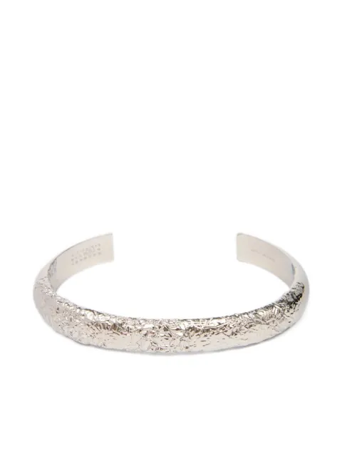 MM6 Maison Margiela textured-finish bracelet Silver SM6UY0107P6622