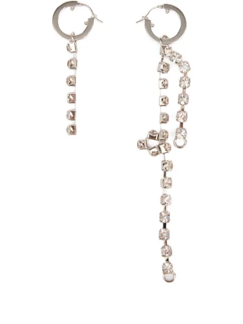 MM6 Maison Margiela polish-finish drop earrings Silver SM6VG0103P8857