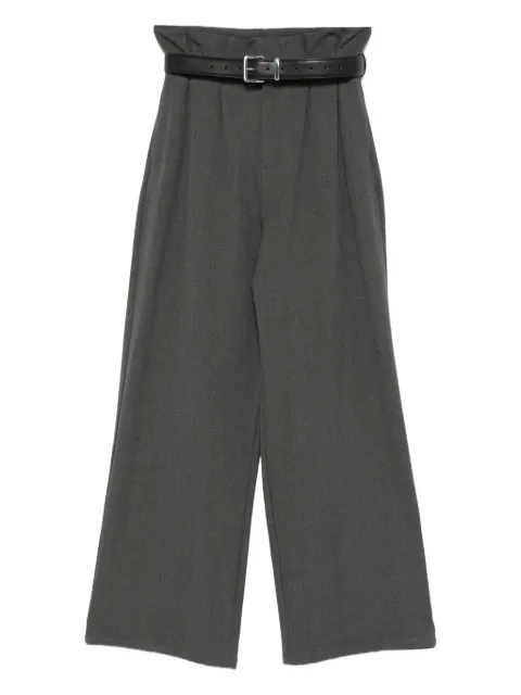 Eleh belted-waist trousers Grey 250070