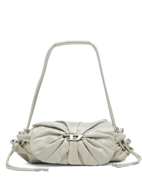 Diesel Scrunch-D leather shoulder bag White X10331P1003