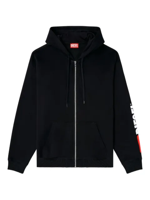 Diesel S-Boxt logo-printed hoodie Black A200220GEAD
