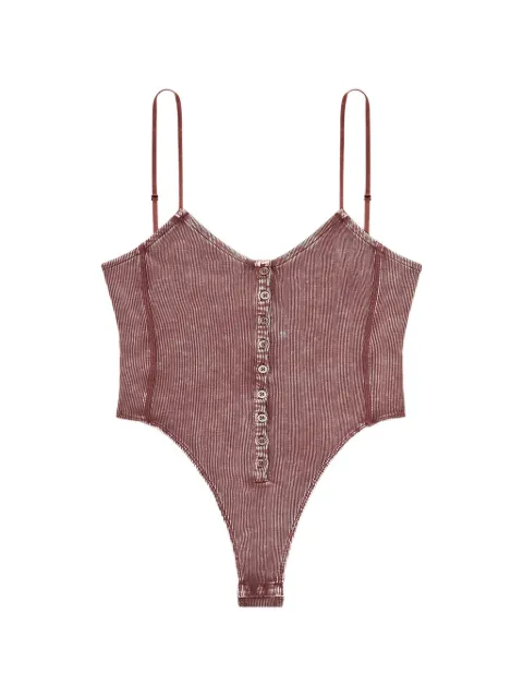 Diesel T-Ley ribbed button bodysuit Brown A203600DCCQ