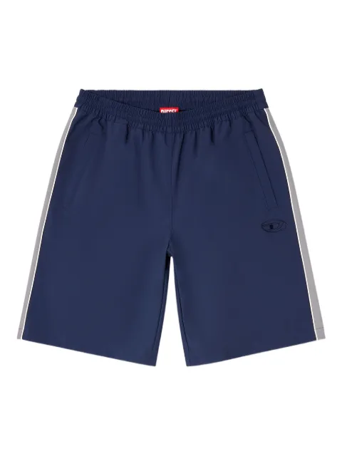 Diesel P-Hives-Short-Dgam side-stripe shorts Blue A201530DGAM
