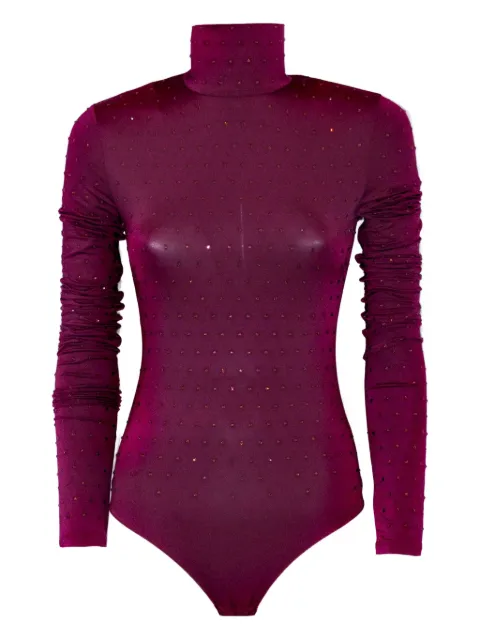 THE ANDAMANE high-neck bodysuit Red TM180735CTJP185380