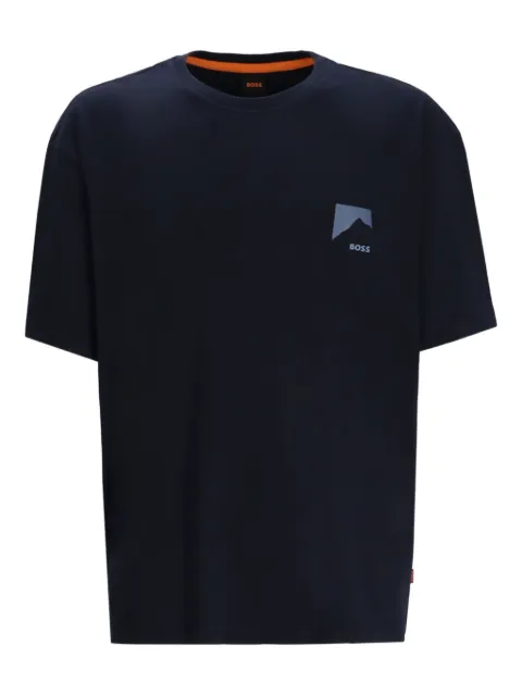 BOSS mountain-print T-shirt Black 50551471
