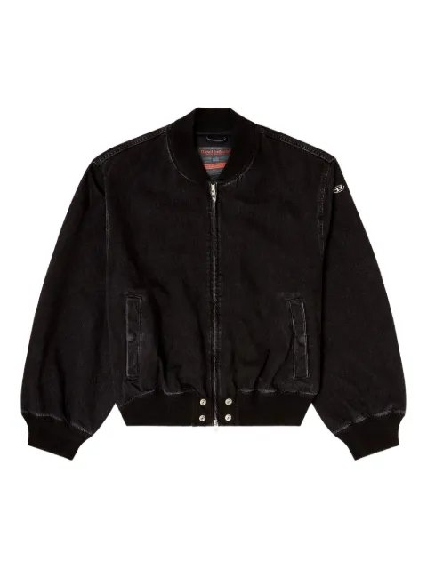 Diesel bomber jacket in denim Black A198820BEBQ