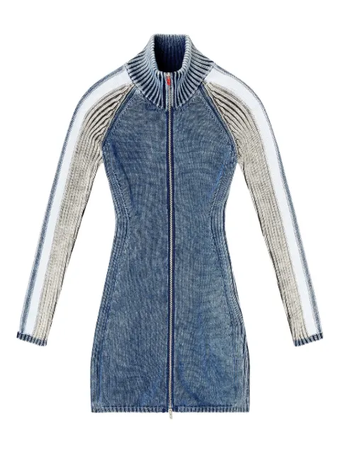 Diesel mini M-Estelle ribbed zip dress Blue A208740WICF