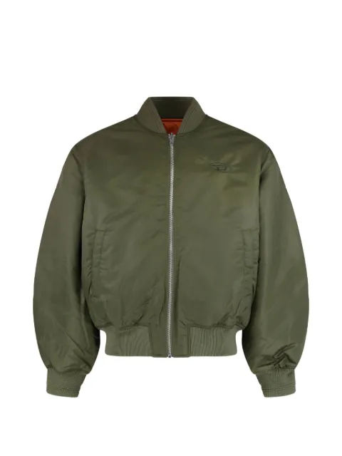 Diesel padded bomber jacket with Oval D embroidery Green A201180HCAS