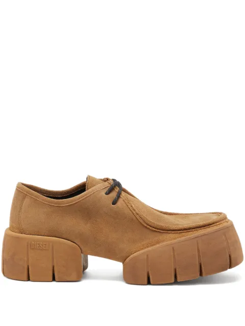 Diesel D-Tex WB suede rubber derby shoes Brown Y03810P1995