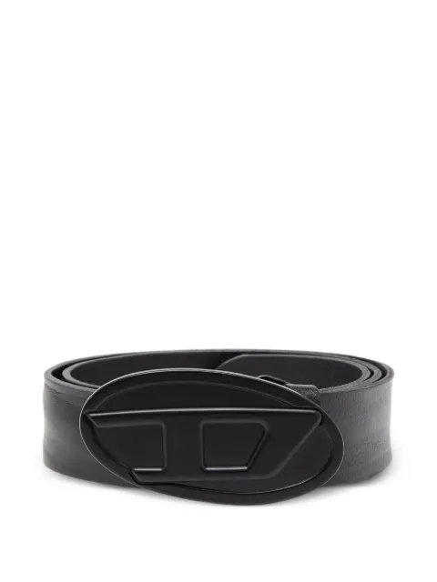 Diesel B-1dr 2.0 oval-plaque belt Black X10462PR488