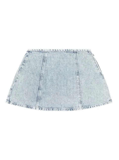 Diesel miniskirt in graphic denim with crystals Blue A210440ADCG