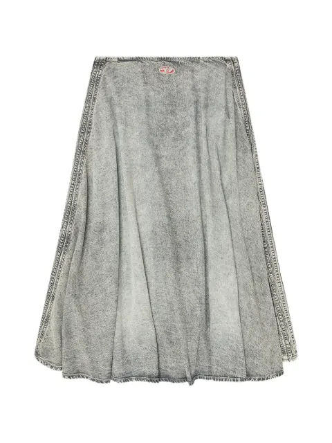 Diesel denim full skirt with athletic stripes Grey A20224068UM