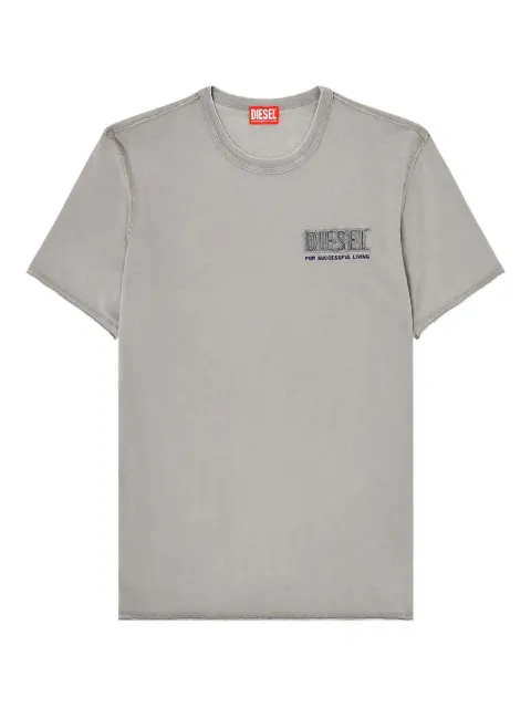 Diesel acid-wash T-shirt with raw edges Grey A209580KMAH