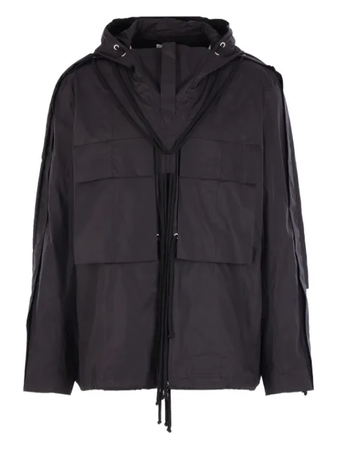 Craig Green high-collar hooded jacket Black CGAW25CWOSHI68