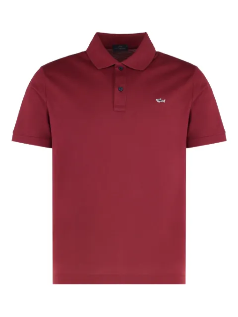 Paul & Shark logo-embroidery short-sleeve polo shirt Red 99311001