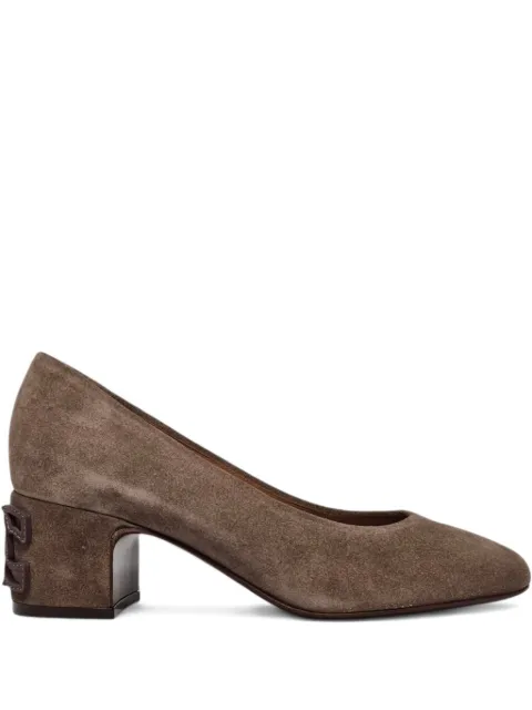 Casadei cutout block-heel pumps Brown 1F031A0501N0MAD
