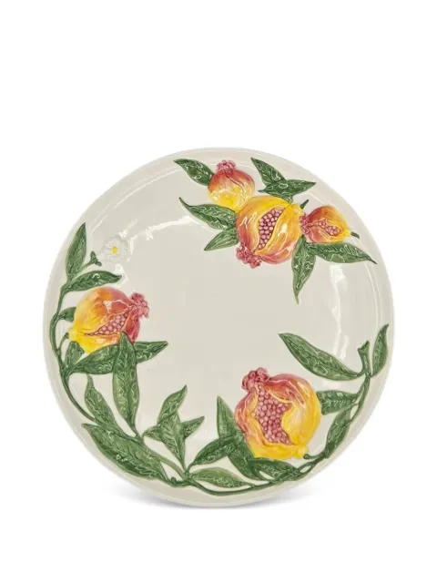 Les-Ottomans Pomegranate embossed charger plate (33cm) Neutrals POM01