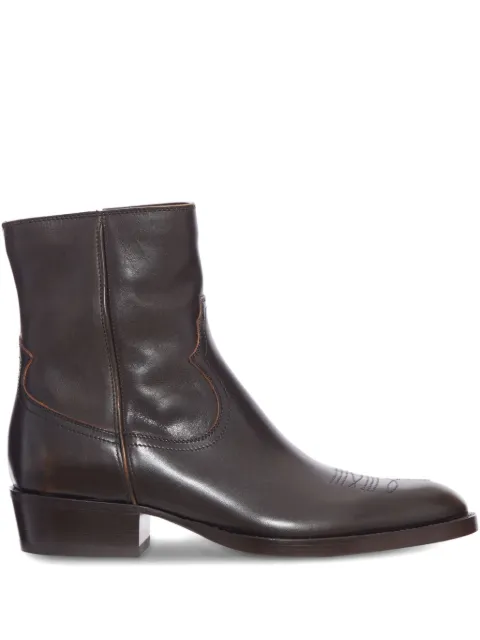 Buttero Santomato leather boots Brown B11700ETRVTUC