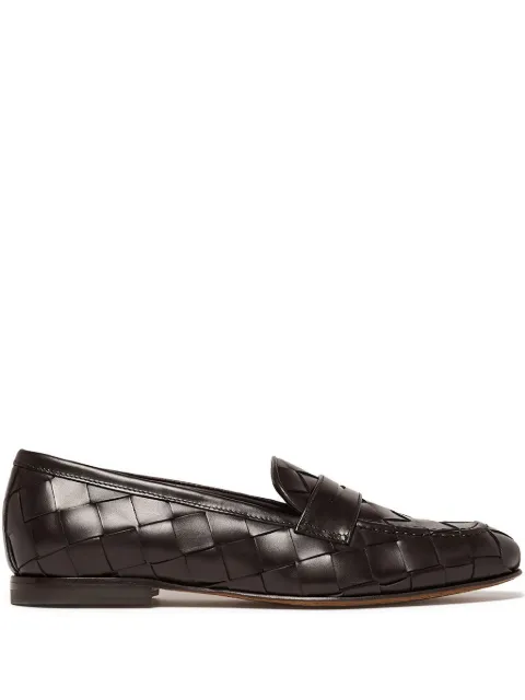 Scarosso Valeria woven loafers Brown VALERIALOAFWOBCALF
