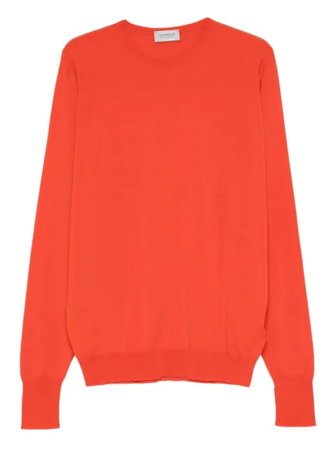 John Smedley Marcus long-sleeve sweater Orange MARCUS